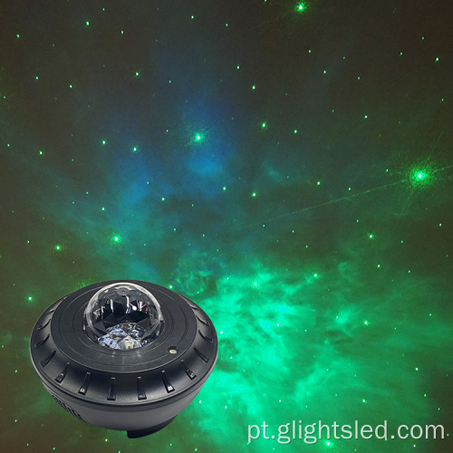 Sala romântica de contas de 360 ​​graus de 360 ​​graus girando o Natal da lua da lua, projector Night Night Light